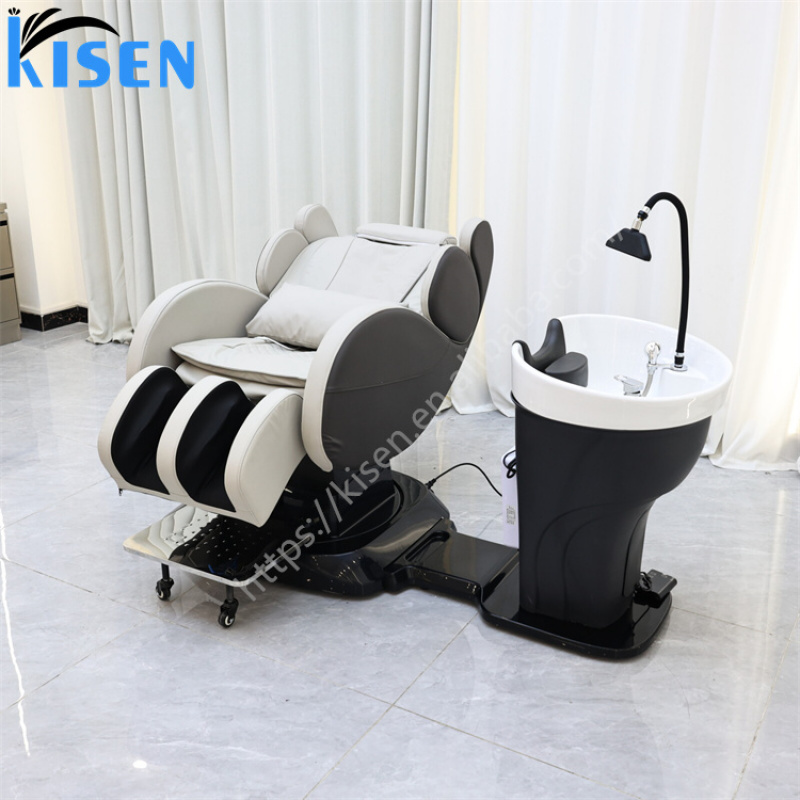 Spa Massager - Luxuriöser Drehbarer Haarwaschstuhl Moderner Spa-Salon Haarwasch-