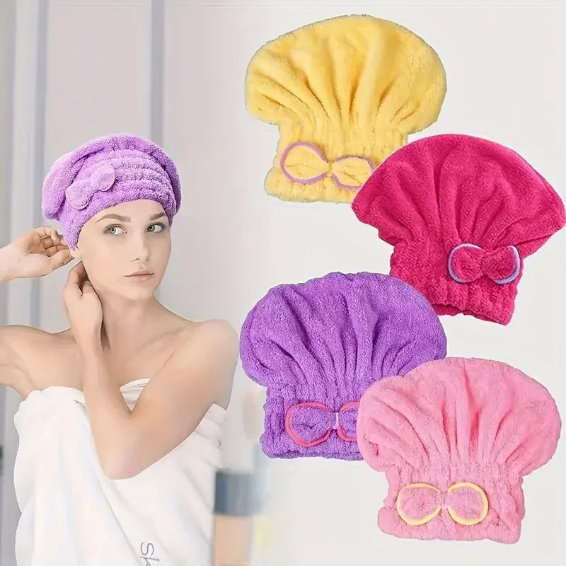 Spa Towel - Schnelltrocknende Haarkappe für Damen, Badekappe mit
