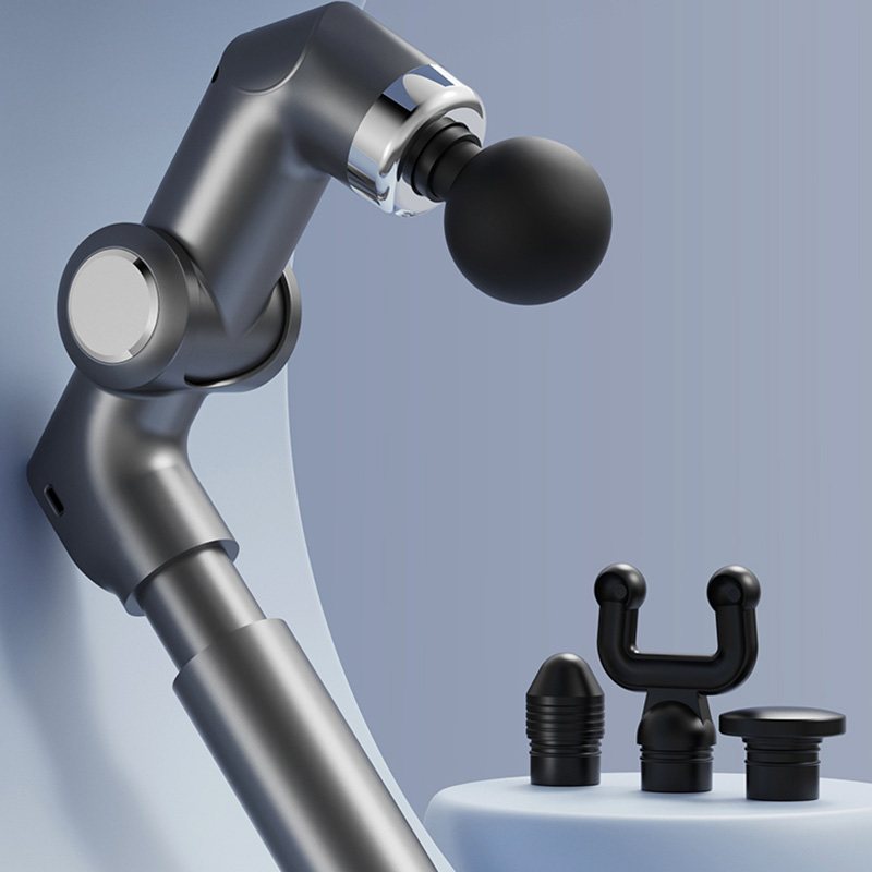 Massage Gun - USB-Teleskop-Faszienpistole mit Einstellbarem Ellbogenwinkel und 6