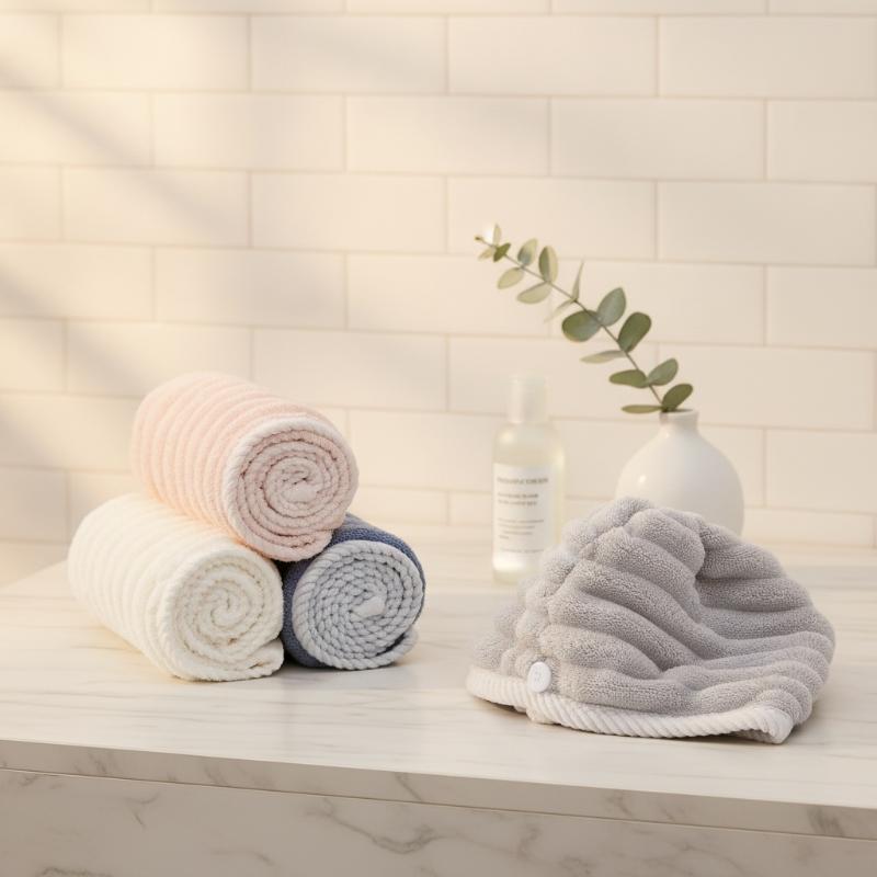 Spa Towel - Mikrofaser-Haartrockenkappe für Frauen, verdicktes, super saugfähiges,
