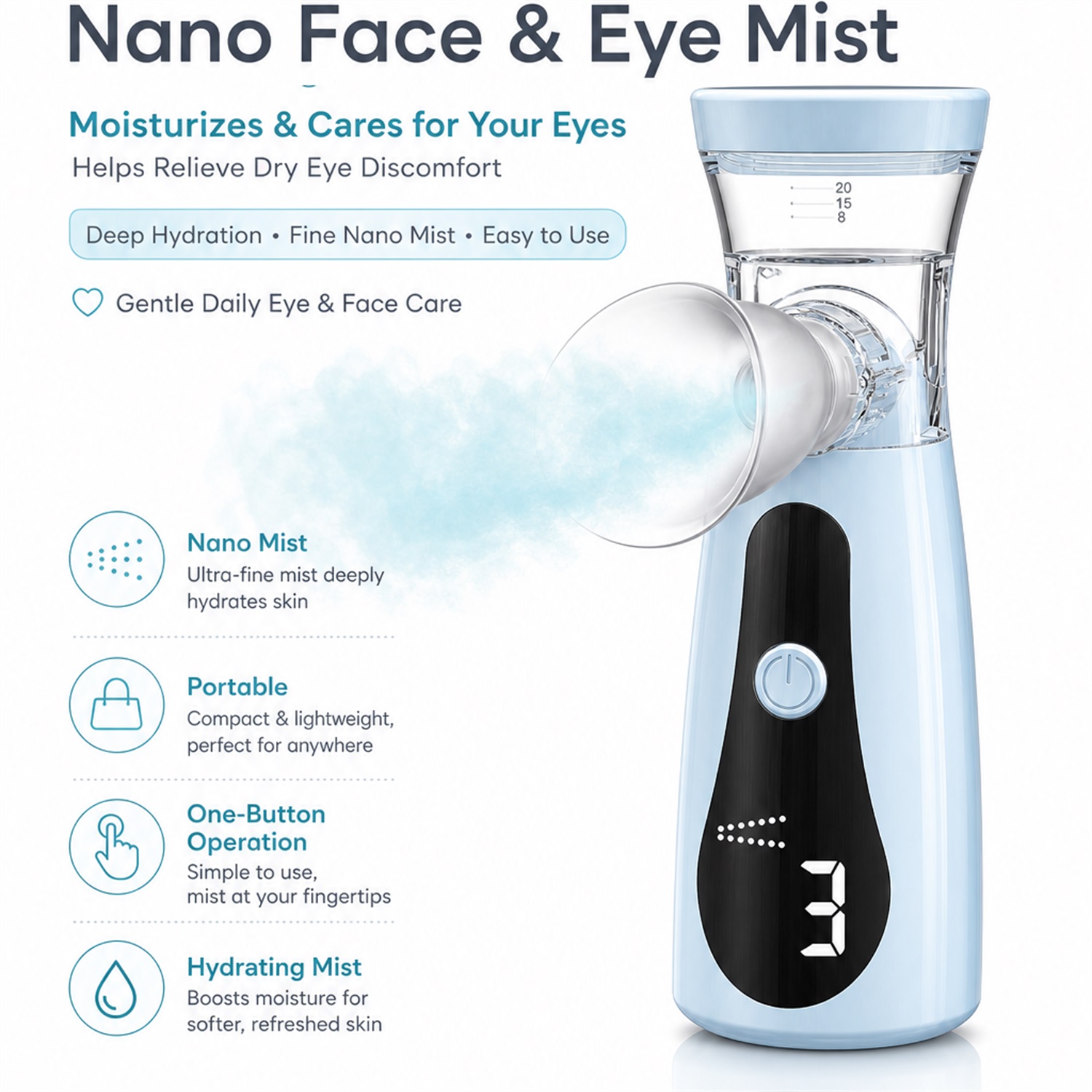 Eye Nano Luftbefeuchter, Verne – Face Steamer Bewertung und Preis