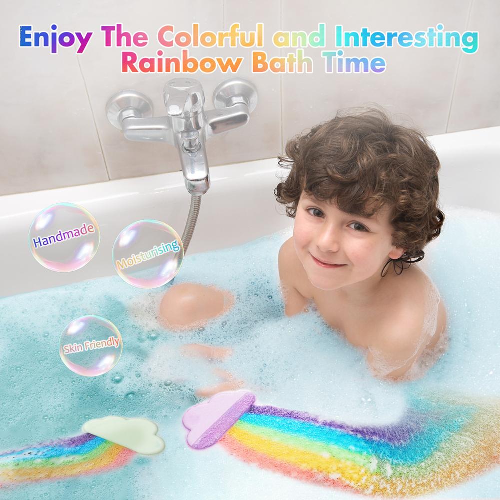 Regenbogen-Wolken-Badekugel fü – Bath Salts Bewertung und Preis