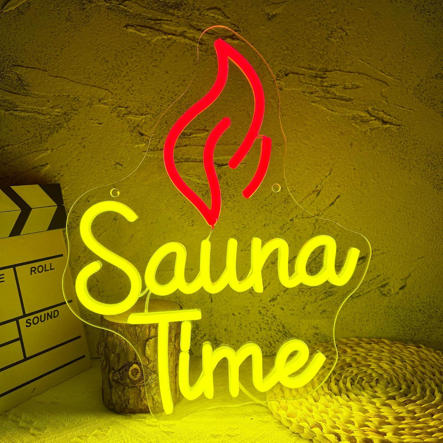Sauna Time Neon-Schild USB-LED – Spa Wellness Gym Bewertung und Preis