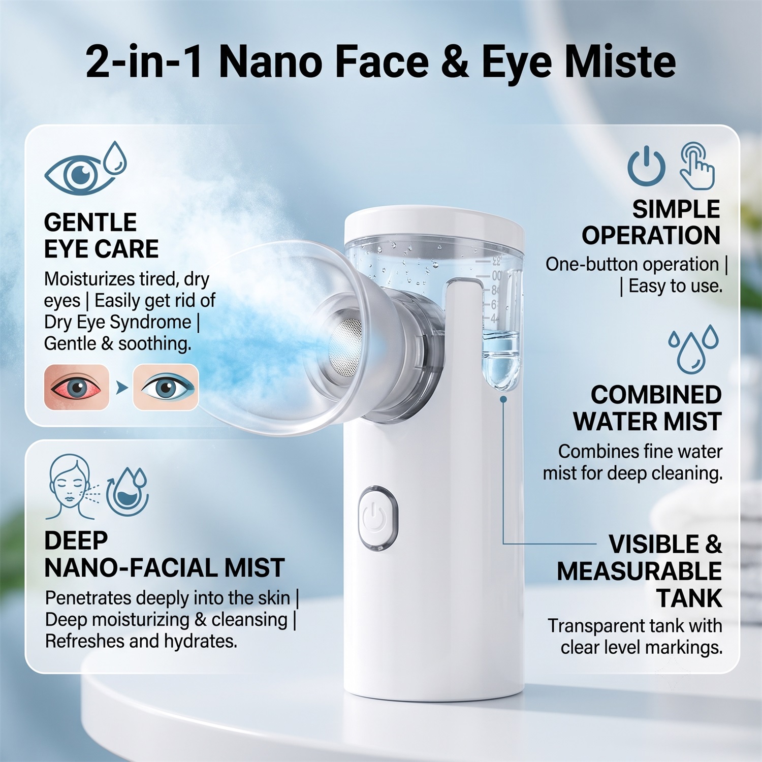 2-in-1-Gesichtsdampfer mit Net – Face Steamer Bewertung und Preis